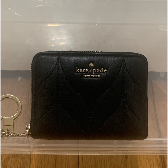 Kate, spade, black, small wallet. - Picture 1 of 4